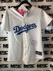 Don Sutton Autographed New Los Angeles Dodgers Kids Size Medium Baseball Jersey