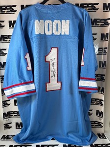 Warren Moon Autograph New With Tags Mitchell and Ness Throwback Houston Oilers Jersey Size 56