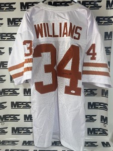 Rickey Williams Autograph w JSA Authenticity University of Texas Football Jersey
