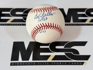 Bob Feller Autographed Rawlings OMLB Selig Baseball
