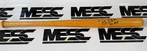 Pat Listach Autograph w 92 ROY Mini Baseball Bat - Minnesota Twins