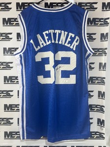 Christian Laettner Autograph w JSA COA The Shot Duke University Themed Basketball Jersey