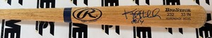 Kent Hrbek Autograph Rawlings Big Stick Adirondack Model Baseball Bet - Minnesota Twins