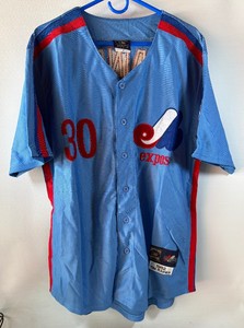 Tim Raines Size XL Montreal Expos Majestic Cooperstown Collection 1982 Throwback Baseball Jersey