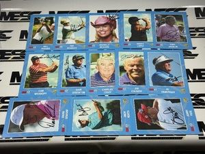(13)Golf Autographs from 3M Championship - nancy Lopez, Tom Weiskopf, Andy North and More