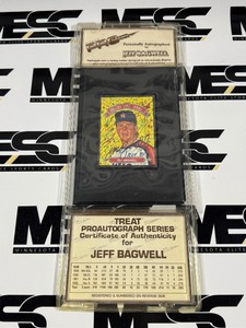 Jeff Bagwell Auto w Authenticity Donruss Gallery of Stard Baseball Card