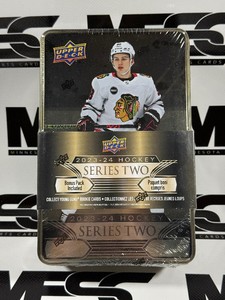 2023-24 Upper Deck Series Two w Young Gunds Hockey Card Tin