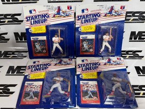 (4) 1988 Starting Lineup Baseball Figures - Wade Boggs and Eric Davis