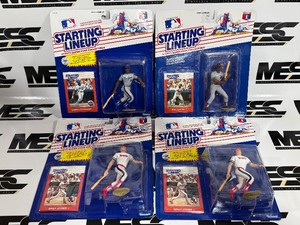 (4) 1988 Starting Lineup Baseball Figures - Tony Gwynn, Darryl Strawberry, Wally Joyner