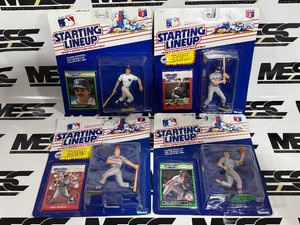 (4 1988 and 1989 Starting Lineup Baseball Figures - Don Mattingly and Mike Greenwell
