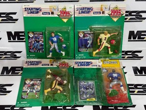 (4) Football Starting Lineup Figures - Cortez Kennedy, Scott Mitchell, Steve Christie, Seth Joyner