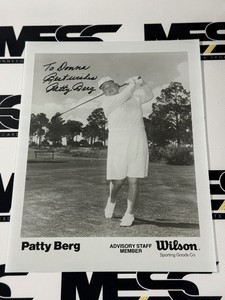 Patty Berg Autographed Golf Photo