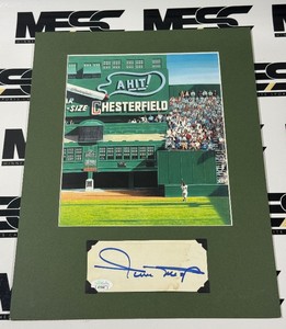 Willie Mays Autograph w JSA Authenticity Matted Baseball Post Card Auto