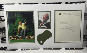 Jack Nicklaus Autograph w JSA Authenticity Golf Letter w Original Envelope Custom Matted with Photo