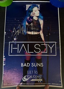 Halsy Autographed Concert Poster