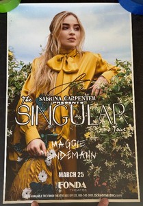 Sabrina Carpenter Autographed Concert Poster