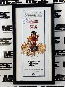 Tatum ONeal Autograph w JSA Authenticity Framed The Bad News Bears Print