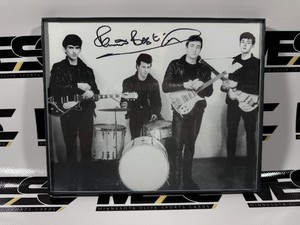 Pete Best Autograph Photo - The Beatles Drummer
