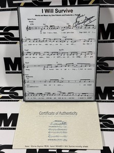 Gloria Gaynor Autograph w Authenticity I Will Survive