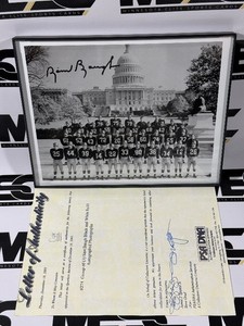 Sammy Baugh Autograph Photo w COPY of PSADNA Authenticity Letter