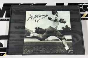 Sammy Baugh Autograph Football Photo