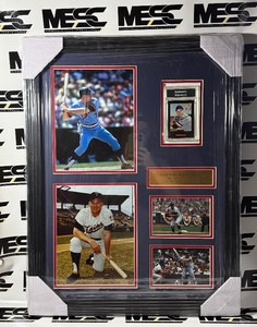 Harmon Killebrew Autographed Card in Custom Framed and Matted Minnesota Twins Baseball Piece