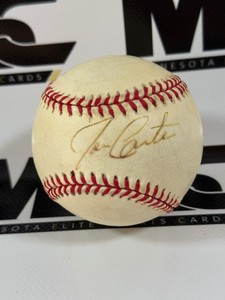 Joe Carter Autographed Baseball Rawlings OALB Budig Ball