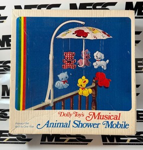Vintage Dolly Toys Musical Animal Shower Mobile