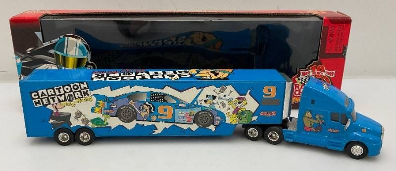 1996 Racing Champions 164th Scale Die Cast Cab #9 Jerry Nadeau Cartoon Network NASCAR Racing Team Transporter