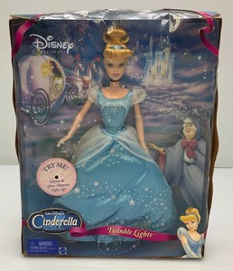 Vintage Collectible Barbie  Disney Princess CINDERELLA Special Edition With Twinkle Lights (New Old Stock)