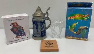 Misc. Items Including Waterford Crystal Harp And More