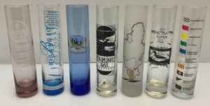 Group Of Collectible Large Shot Glasses