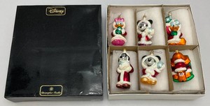 RARE Hard To Find Limited Edition 994/2,000 Christopher Radko DISNEY Mickey And Friends Snowball Fight Ornaments Set In Original Box
