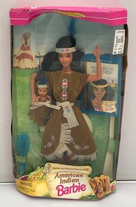 Collectible BARBIE Collector Edition American Stories Collection American Indian Baby Blue Feather (New old Stock)