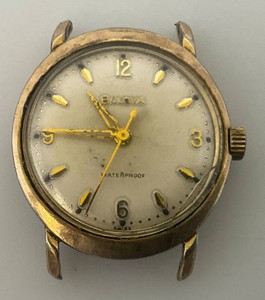 Vintage BULOVA 17 Jewel Waterproof WristWatch 10K RGP Filled Bezel