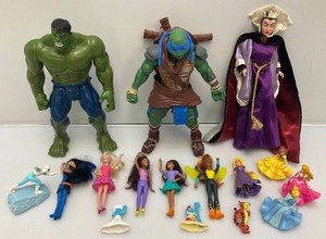 Misc. Disney Miniature Toys And Action Figures Including TMNT And More