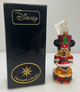 Vintage Collectible Christopher Radko Disney  Toy Soldier Minnie Christmas Ornament In Original Box