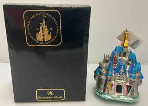 Vintage 1998 Collectible Christopher Radko Disney CINDERELLAS Castle Ornament In Original Box