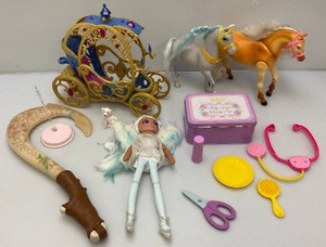 Misc. Toys Including Barbie Cinderella Carriage And More