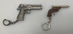 Super Cool Miniature Gun Pen And Gun Keychain