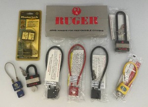 Large group of Misc. Gun Locks Including RUGER And More