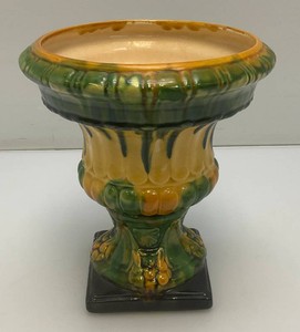 Vintage Majolica Planter Vase 8