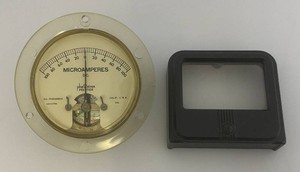 Vintage Phaostron Prestige DC Analog Panel Micrometer Meter In Original Box