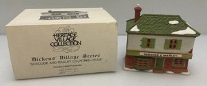 Vintage Department 56 The Heritage Village Collection Dickens Village Series Scrooge And Marley Counting House In Original Box
