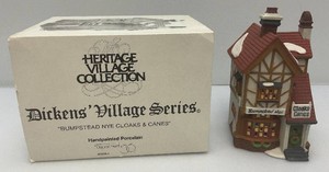Vintage Department 56 The Heritage Village Collection Dickens Village Series Bumpstead NYE Cloaks &amp Canes In Original Box