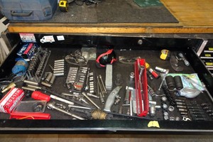 Contents of Drawer - Sockets, Ratchets - Craftsman
