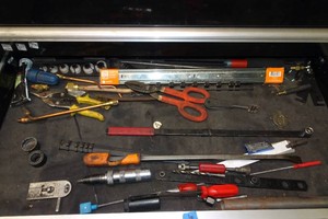Contents of Drawer - Drill Bits, Air Tools