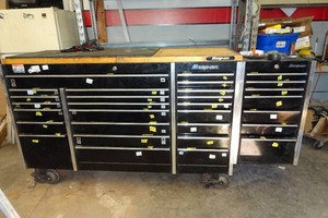Snap-On Tools Triple Bay Rolling Toolbox with Accessory Side Cabinet