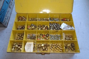 Hardware Organizer with Brass Airline Fittings