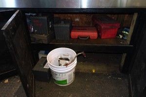 Contents of Cabinet - Snap Ring Plier Set, Hose Clamps